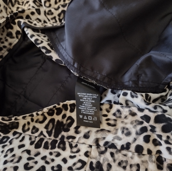 Vince Camuto high waist wide leg pants leopard print - Size 4 - Picture 7 of 8